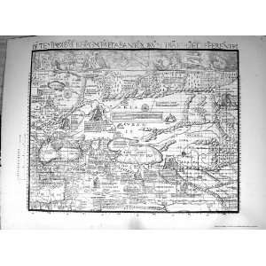  Waldseemuller German Antique Map C1903 Europe Africa 