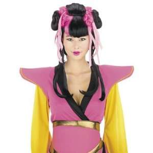  Couture Geisha Wig Pink Black   Costumes & Accessories & Wigs 