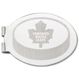  Toronto Maple Leafs Laser Etched Money Clip   Hockey Puck 