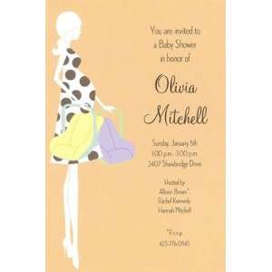 Carrying Cradles, Custom Personalized Baby Shower Invitation, by 