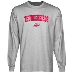  Southern Utah Thunderbirds Ash Logo Arch Long Sleeve T shirt Sports