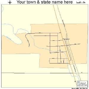  Street & Road Map of Wolverton, Minnesota MN   Printed 