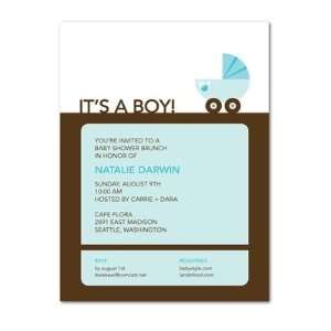   Shower Invitations   Love Buggy Turquoise By Turquoise Creative Baby