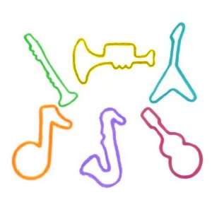  Music Band Rubber Band Bracelets 12 pack Toys & Games