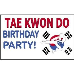  Tae Kwon Do Flyer Male Birthday Party Banner Health 