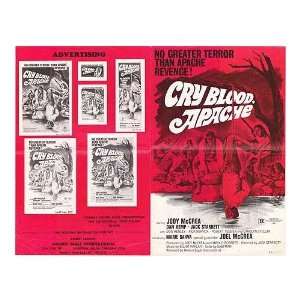  Cry Blood Apache Original Movie Poster, 11 x 17 (1972 