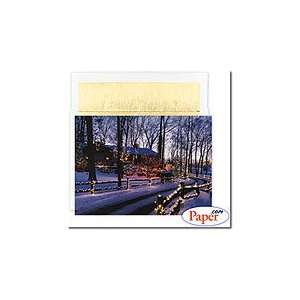  Masterpiece Holiday Cards   Lighted Path   (1 box) Office 