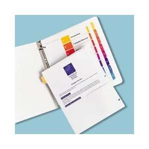  Ready Index Dividers with Pocket, Multicolor Tabs, Tabs 1 