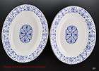 Lovely Antique Pair of Mintons Serving Dishes Blue & White Floral c 