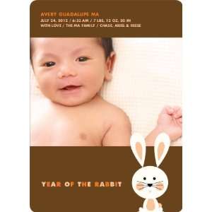    Year of the Rabbit Birth Announcements