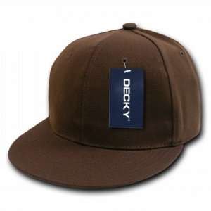  BROWN RETRO FITTED BASEBALL CAP HAT CAPS SIZE 7 1/8 