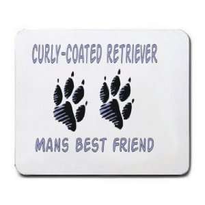  CURLY COATED RETRIEVER MANS BEST FRIEND Mousepad: Office 