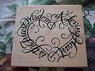 BEST ANTIQUES FRIENDS SAYING Rubber Stamp PSX HEART 747  
