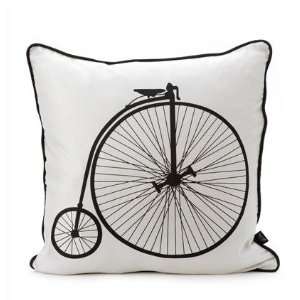 Penny Farthing Silk Pillow 