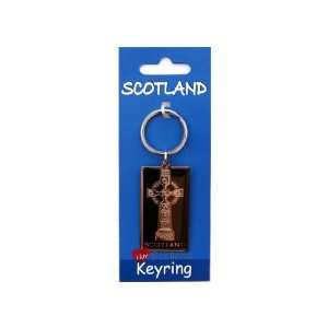  Keyring Brass Scottish Celtic Cross: Toys & Games