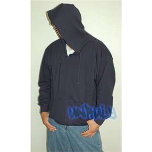  Size XXL   NAVY Blue, Unruly Athletic Mens Plain Hooded 