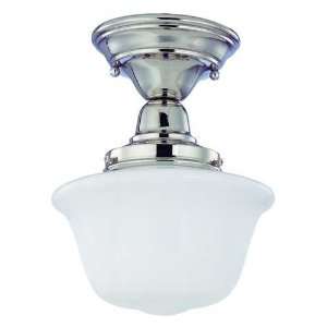 Schoolhouse 8 Inch Belltown Semi Flushmount Ceiling Fixture from 