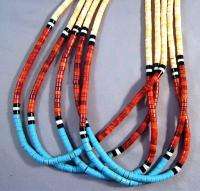  traditional Santo Domingo handmade beads necklace by Santo Domingo 