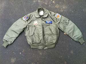 CWU 36/P Flight Jacket Size Large New condition Flying tigers patches 