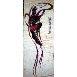  Chinese Hand Painting Batik Tapestry Dunhuang Dance 