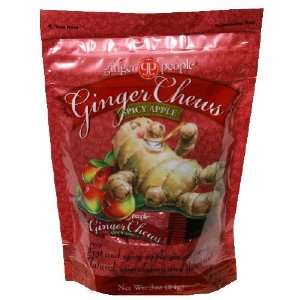 Ginger People Spicy Apple Ginger Chews, Bags, 3 Ounce (Pack of 24 