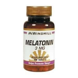  Melatonin Tabs 3 Mg Wmill Size 100 Health & Personal 