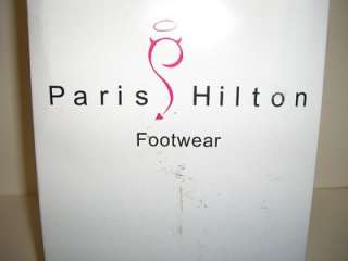PARIS HILTON DESTINY Womens Red Shoes Peep Toe Pumps with Satin Bow 