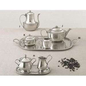   & Tea Service H. Caffe Tray, Creamer & Sugar Set: Home & Kitchen
