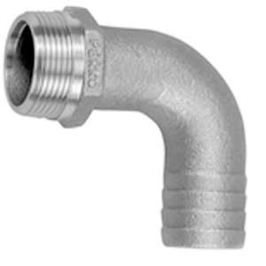  Bronze Pipe to Hose Adapter, 90 Degree Elbow: Sports 