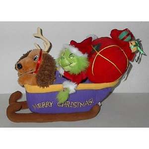   GRINCH & MAX in SLEIGH Animated Singing & Dancing Plush: Toys & Games
