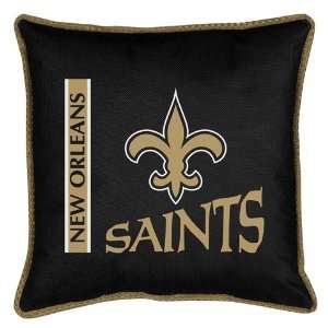   Sidelines Pillow   New Orleans Saints NFL /Color Black Size 18 X 18