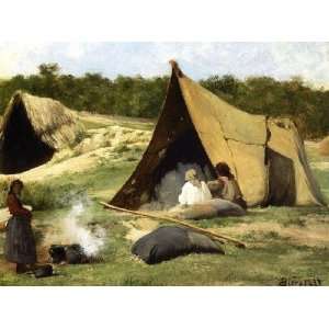     Albert Bierstadt   24 x 18 inches   Indian Camp