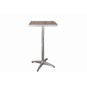  Altgeld Modern Bar Table with Brown Square Top: Home 