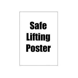 Safe Lifting Poster:  Home & Kitchen