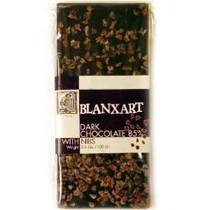 Dark Chocolate 85% with nibs from Blanxart Sabores.