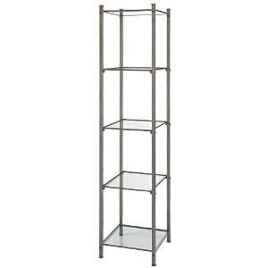  Boutique Raw Steel Open Display Tower Electronics