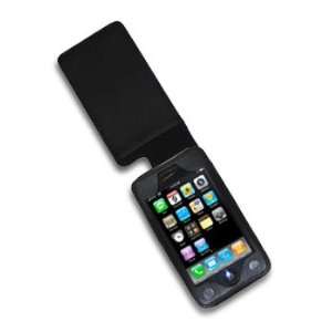   Leather Case for Apple iPhone 3G and 3GS Color Black Electronics
