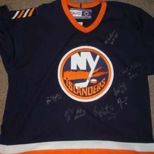  New York Islanders Hall of Famers Autographed Jersey 
