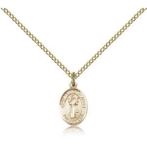  Gold Filled St. Saint Francis of Assisi Medal Pendant 1/2 