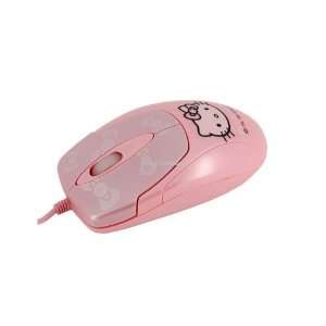 New Hello Kitty Cartoon 3D Optical USB Mouse Pink 