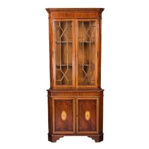  Antique Style English Mahogany Corner Cabinet Furniture 