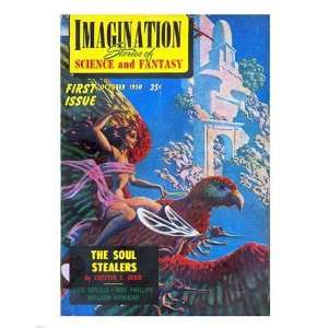  Imagination Cover October 1950 Poster (8.00 x 10.00): Home 
