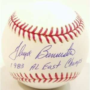  Floyd Bannister Signed Official MLB Baseball w/1983 AL 