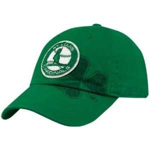 . Louis Cardinals Kelly Green St. Patrick`s Day Campus Adjustable Hat 