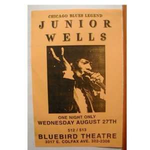  Junior Wells Handbill Denver poster 