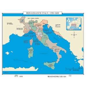  Universal Map World History Wall Maps   Renaissance Italy 