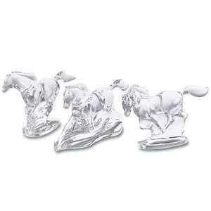  Baccarat Troika Horse Boxed Set Of 3