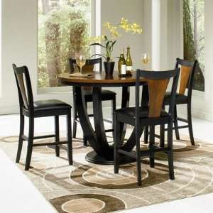  Beals Counter Height Dining Table in Black and Cherry 