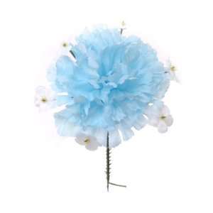  100 Carnation With Gypsophila 5 Blue Artificial Silk Flower 