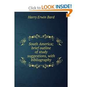   of study suggestions, with bibliography Harry Erwin Bard Books